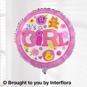 Baby Girl Helium Balloon